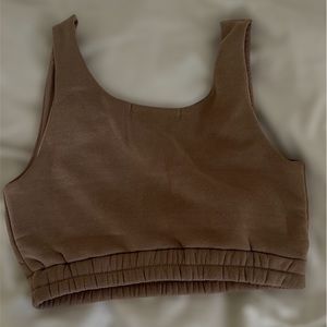 Beige Crop top shirt